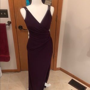 Ralph Lauren breaded slim fit evening dress